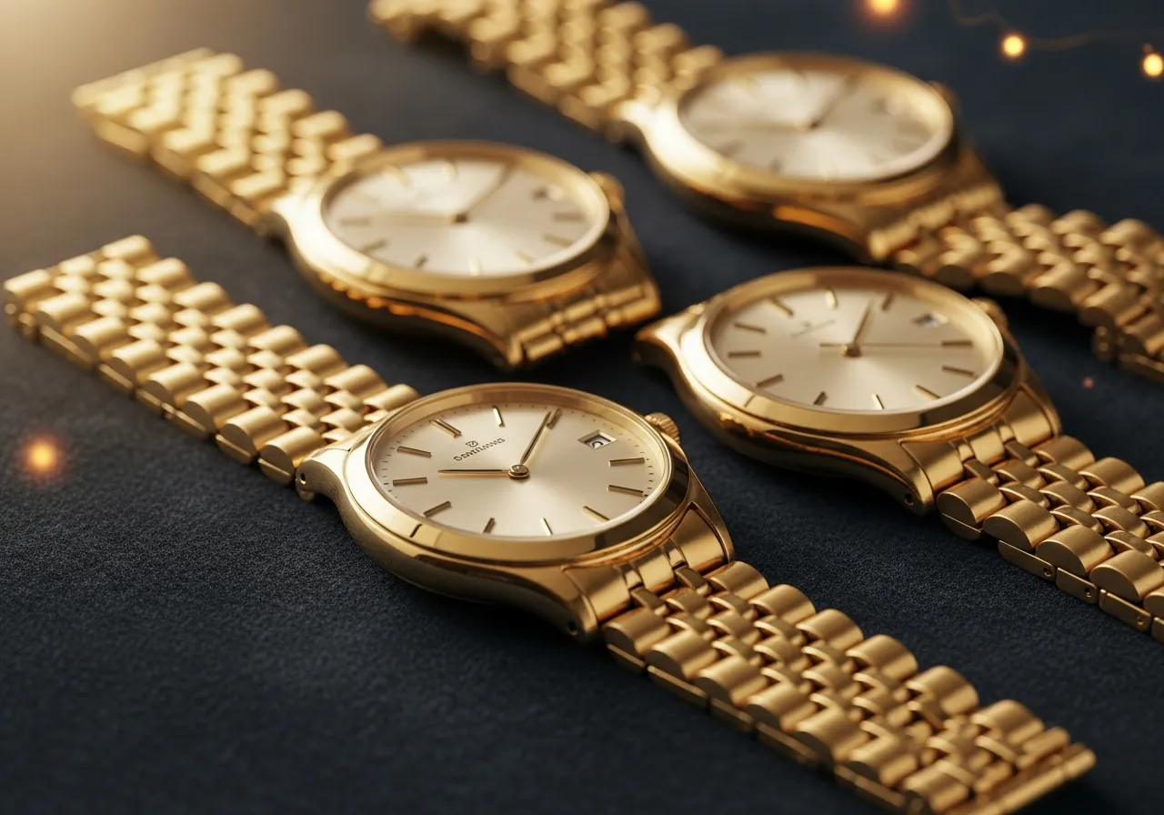 Solid-gold-cased luxury wristwatches weighed and priced as gold on the Gold Coast