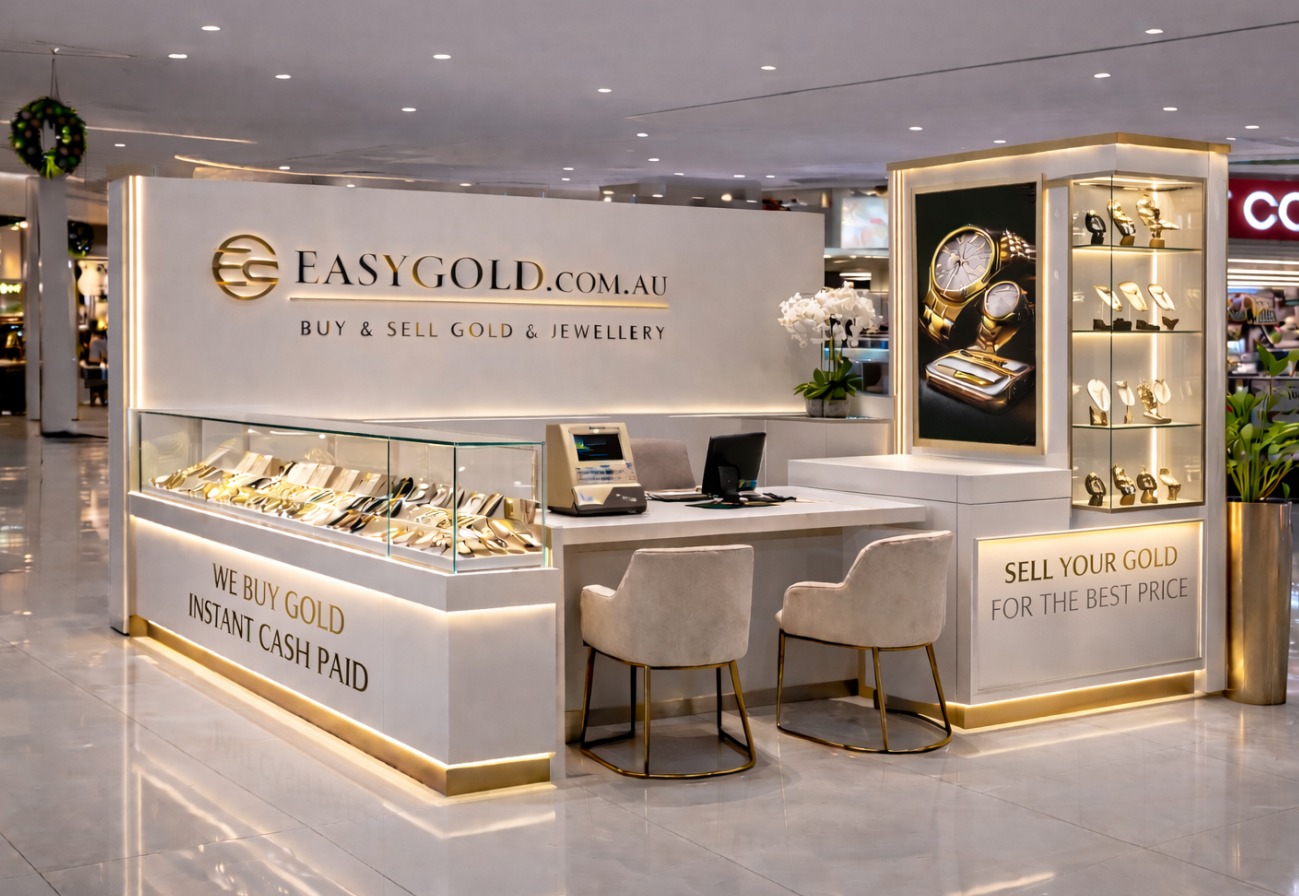 EasyGold's Southport Park kiosk team on the Gold Coast